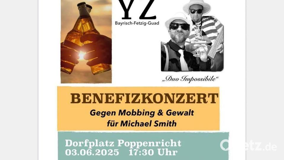 Johannes Ambros und Mario Eckl veranstalten am 3. Juni für den Poppenrichter Lehrling Michael Smith ein Benefizkonzert, um ihm emotional und finanziell zu unterstützen. Bild: Mario Eckl