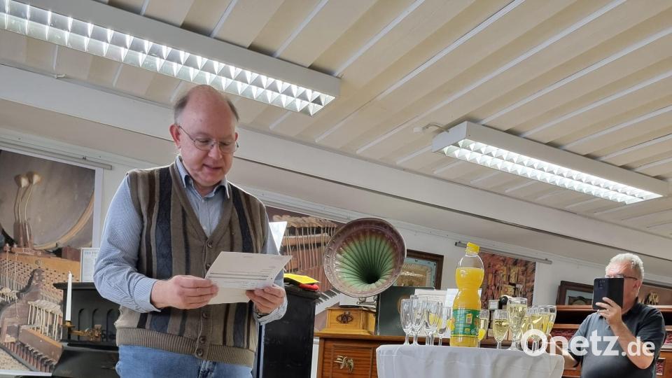 Museumsleiter Dr. Bernhard Piegsa eröffnete die Sonderausstellung. Bild: kaz