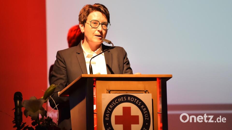 Bundestagsabgeordnete Susanne Hierl sprach die Grußworte. Bild: Hubert Ziegler