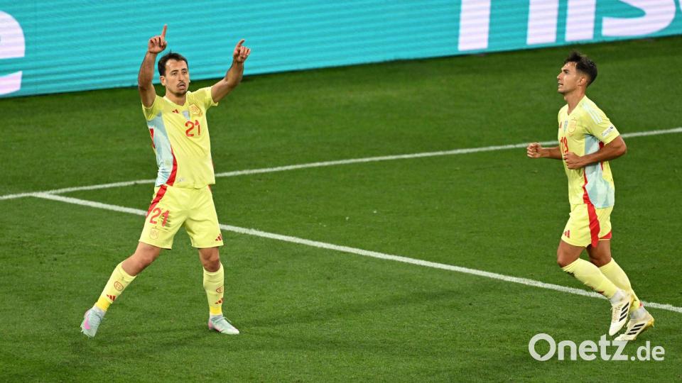 Spanien kommt nicht an die Gala-Vorstellung des Halbfinales heran. Bild: Sven Hoppe/dpa