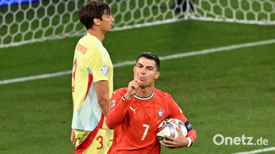 Trifft und jubelt: Cristiano Ronaldo Bild: Sven Hoppe/dpa