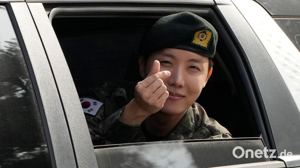BTS-Mitglied J-Hope hatte bereits seinen Militärdienst abgeleistet. (Archivbild) Bild: Ahn Young-joon/AP/dpa