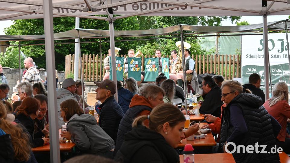 Dicke Jacken, ein Dach über den Bänken und die Musik der &quot;Goldbach Muse&quot; sorgten für gute Stimmung am Pirker Feuerwehrfest. Bild: kki