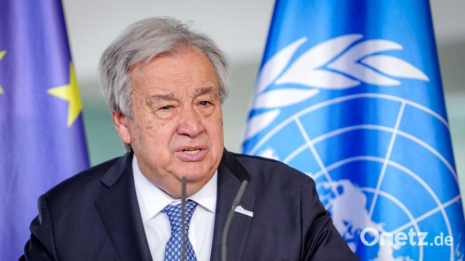 UN-Chef Guterres ruft zur Deeskalation auf. (Archivbild) Bild: Kay Nietfeld/dpa