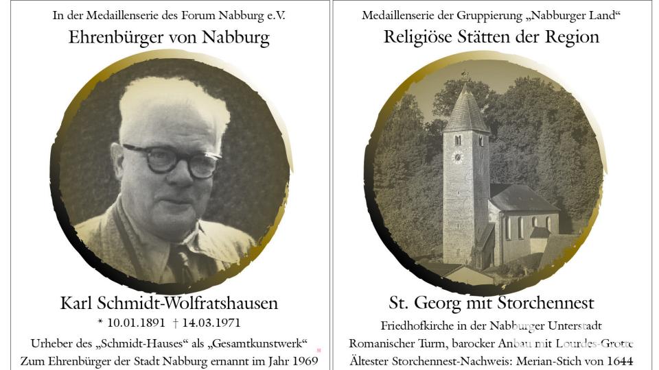 Die beiden Medaillen-Versionen als Fotomontage. Bild: aub
