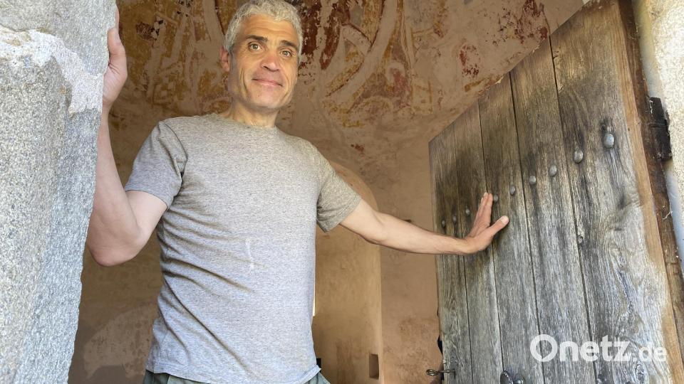 Seit seinem ersten Besuch im Karner von Perschen war der Spanier von den Fresken des Bauwerks und seines Raumklangs so fasziniert, dass sie ihn zu einer besonderen &quot;Komposition&quot; animierten. Bild: aub