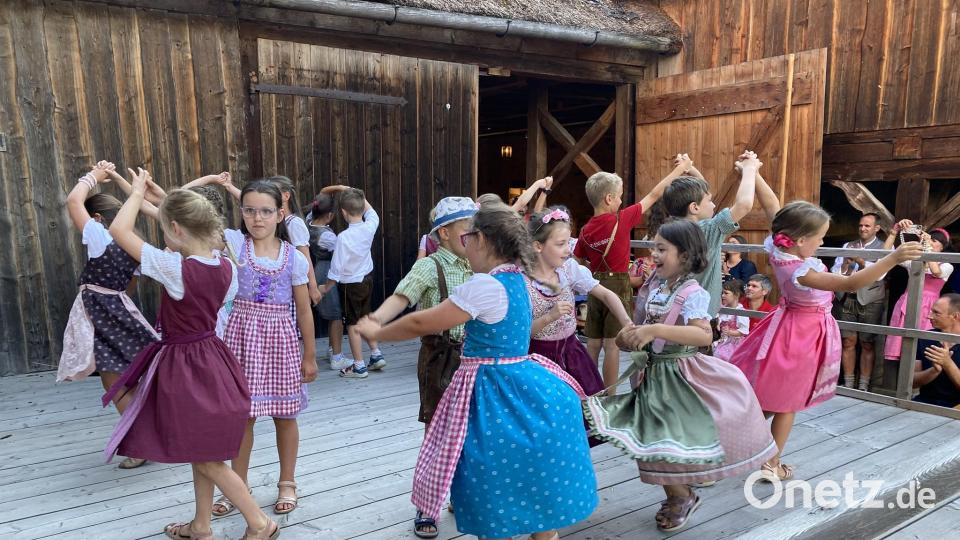 Mit ihren Tänzen eroberten die Diendorfer Kirwa-Kids nicht nur die Tanzfläche, sondern auch die Herzen der Zuschauer. Bild: aub