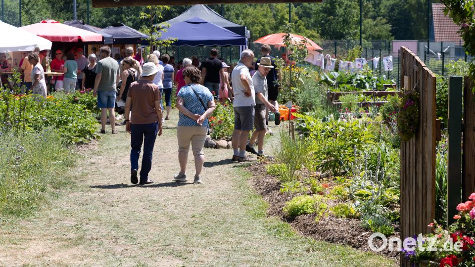 Im Laufe des Tages kamen mehrere hundert Gartenfreunde nach Erbendorf. Bild: Roland Wellenhoefer