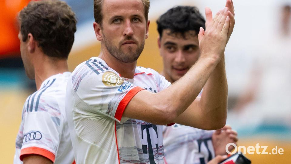 Kane und Bayern wollen ins Halbfinale. Bild: Sven Hoppe/dpa