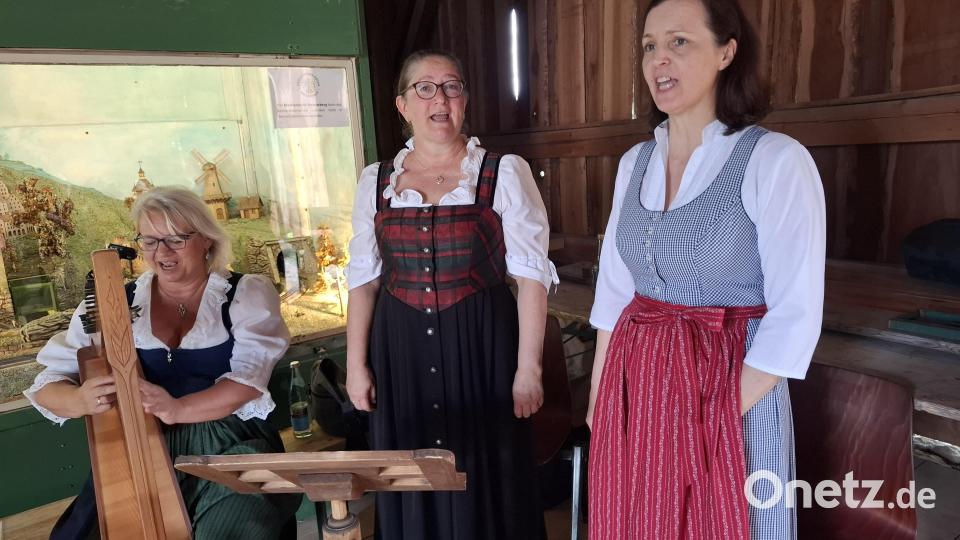 Die Gambachtaler Sängerinnen bei ihrem Auftritt im Kolbeckhof. Bild: jua