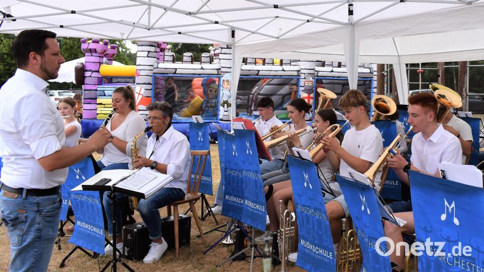 Die Bläsergruppe der Musikschule VierStädtedreieck. Bild: rgr