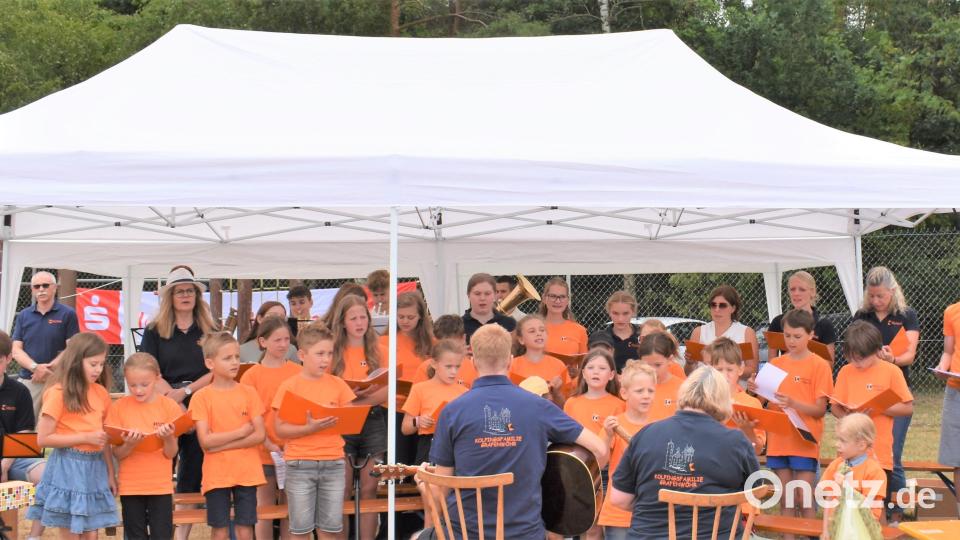 Der Kolping-Kinder-Chor hat den Gottesdienst musikalisch gestaltet. Bild: rgr