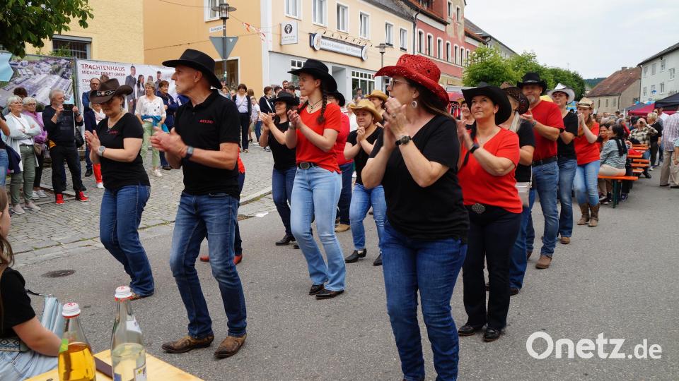 Die Linedance Gruppe begeisterte die Zuschauer. Bild: wel