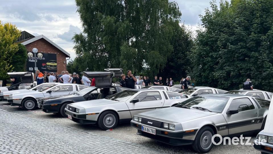 54 Kultautos füllten die Parkplätze am Deutschen Automuseum im Nageler Weg. Bild: gis