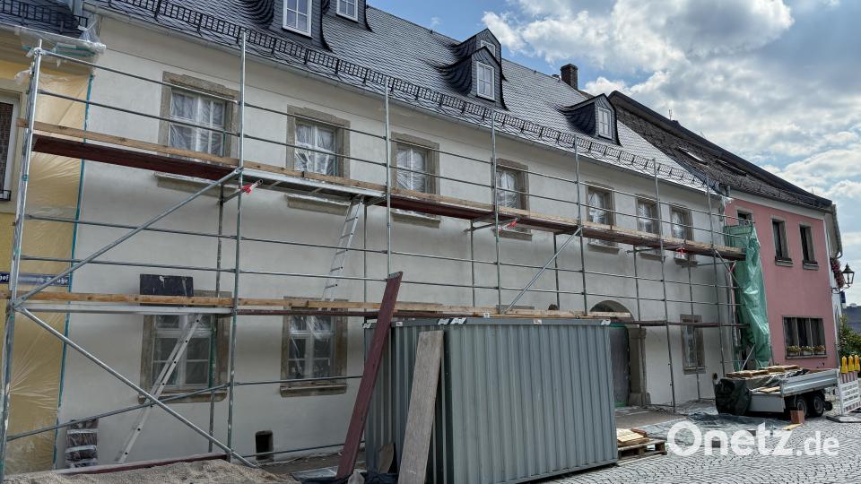 Die Fassade des Ackerbürgerhauses ist modernisiert worden. Bild: Susanne Forster