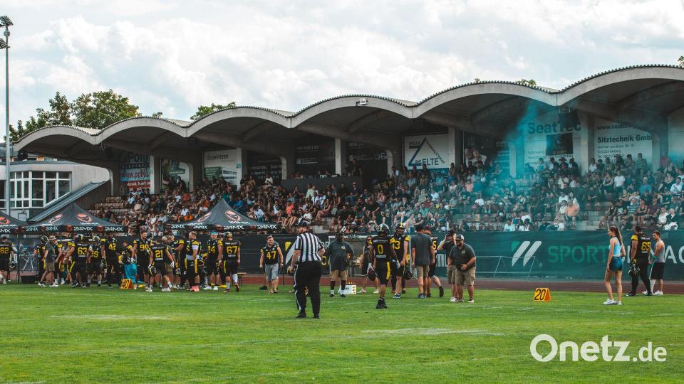 Szenen vom 66:7-Heimsieg der Amberg Mad Bulldogs gegen die Passau Pirates am 20. Juli 2025. Bild: Philipp Ponader