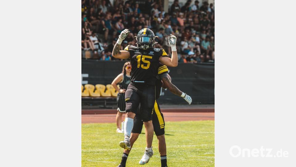 Szenen vom 66:7-Heimsieg der Amberg Mad Bulldogs gegen die Passau Pirates am 20. Juli 2025. Bild: Philipp Ponader