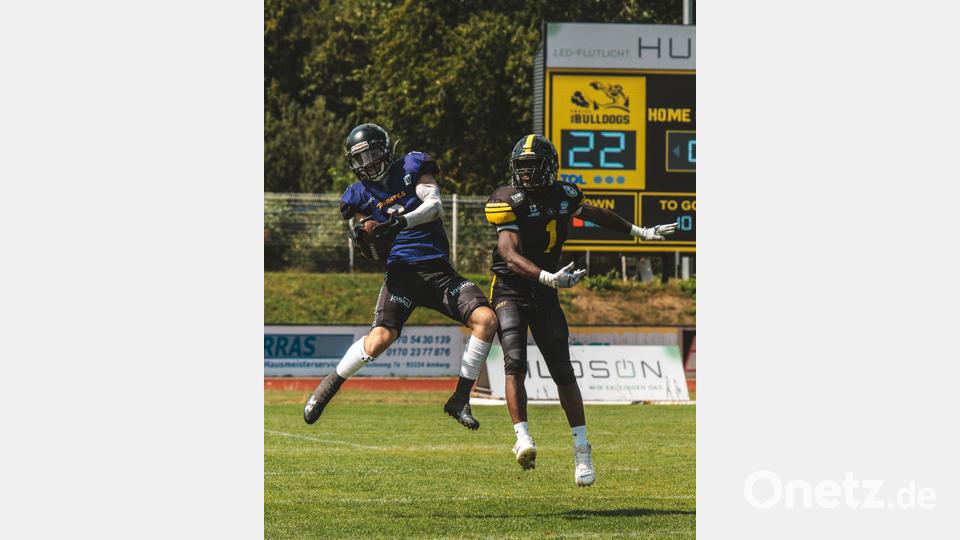 Szenen vom 66:7-Heimsieg der Amberg Mad Bulldogs gegen die Passau Pirates am 20. Juli 2025. Bild: Philipp Ponader