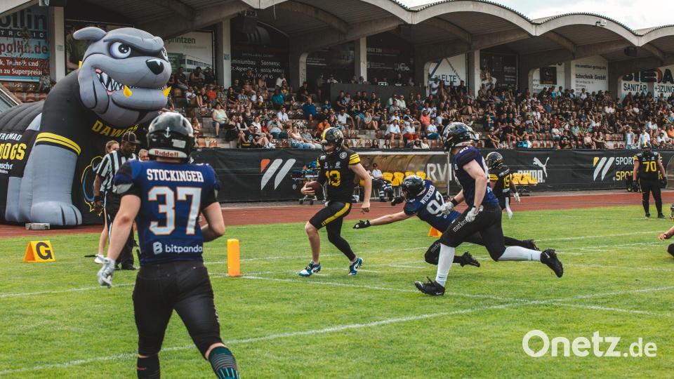 Szenen vom 66:7-Heimsieg der Amberg Mad Bulldogs gegen die Passau Pirates am 20. Juli 2025. Bild: Philipp Ponader