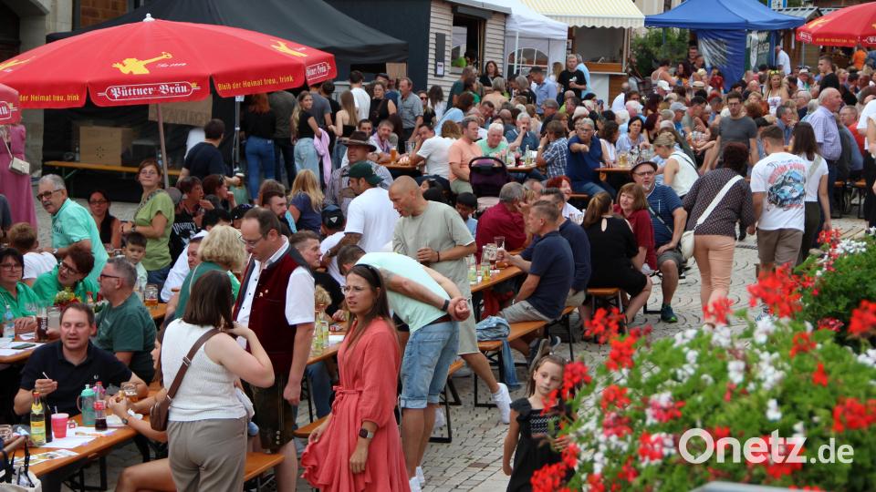 Bei Kaiserwetter feierte Kirchenthumbach zwei Tage das Bürgerfest mit allem, was das Herz begehrt. Bild: lep