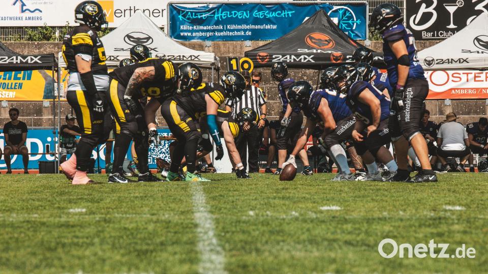 Szenen vom 66:7-Heimsieg der Amberg Mad Bulldogs gegen die Passau Pirates am 20. Juli 2025. Bild: Philipp Ponader