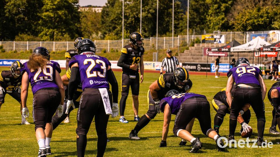 Szenen vom 66:7-Heimsieg der Amberg Mad Bulldogs gegen die Passau Pirates am 20. Juli 2025. Bild: Philipp Ponader