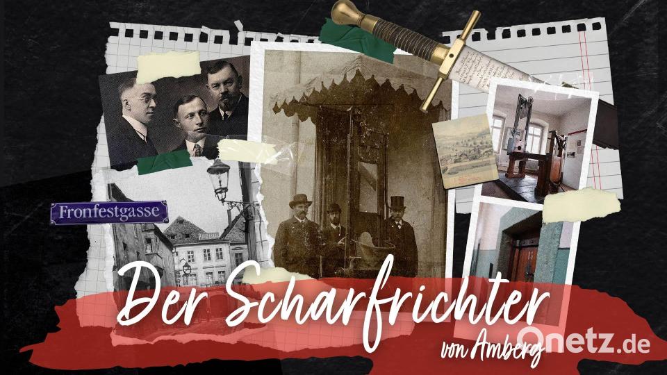 Der Scharfrichter von Amberg ist eine mehrteilige Podcast-Serie von Oberpfalz-Medien. Grafik: Franka Eichl