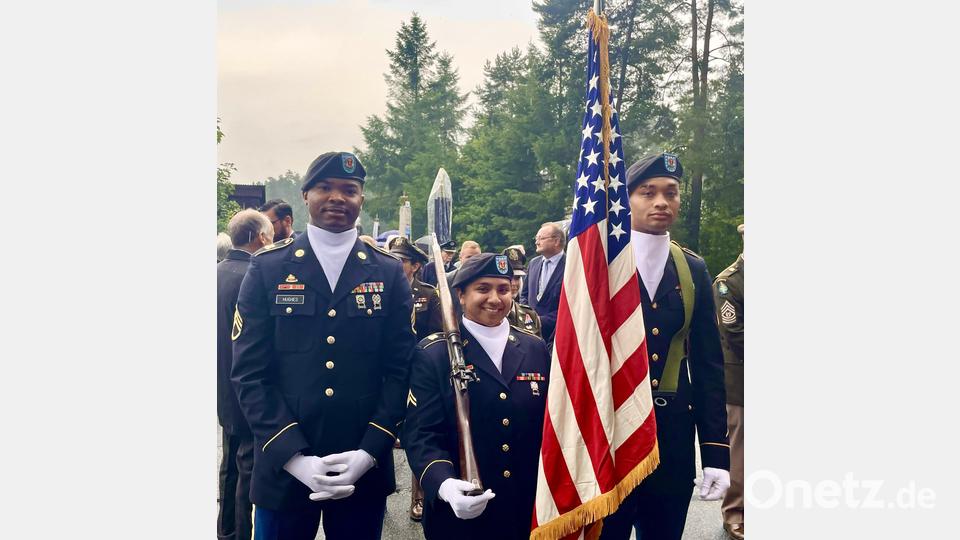 Die Color Guard der US-Army nahm ebenfalls am Kirchenzug teil Bild: Gerhard Krones