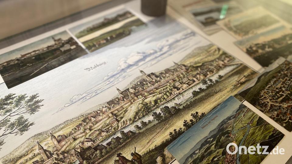 Wäre der Merian-Stich schon coloriert möglich gewesen, hätte er vielleicht so ausgesehen. Für die späteren Postkartenansichten war Farbe keine Problem mehr. Bild: aub