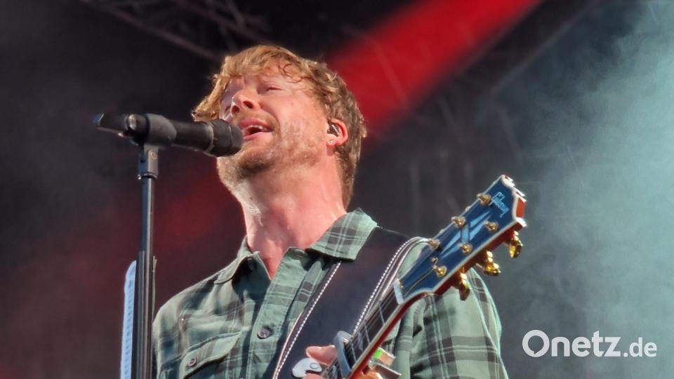 So wollen ihn seine Fans sehen und erleben: Samu Haber in Aktion Bild: mab