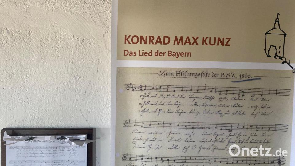 Das ist sie: die Bayernhymne in Noten. Bild: jua