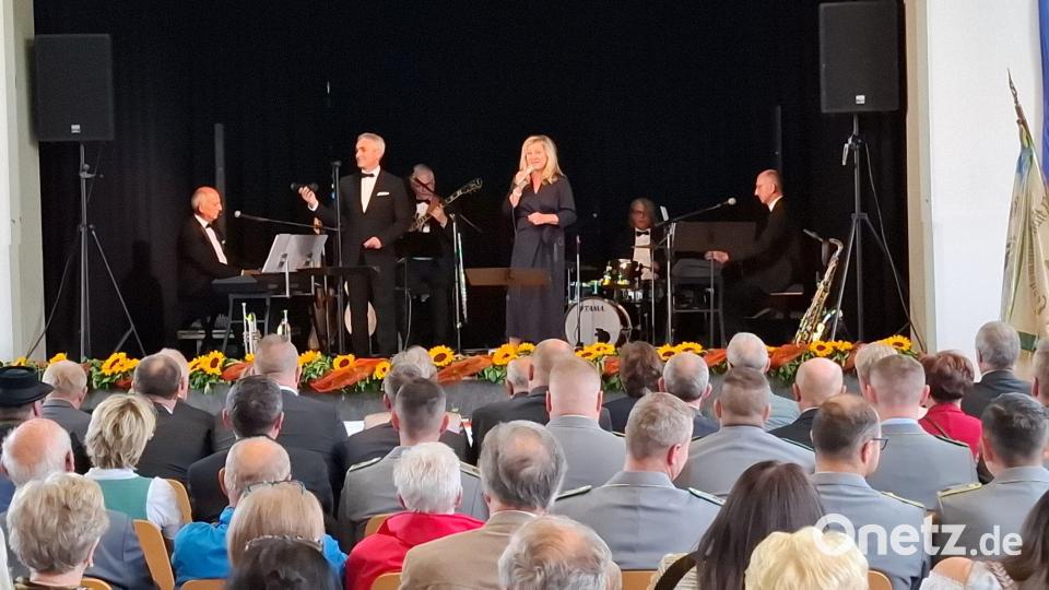 Die Feierlichkeit umrahmte die Band &quot;Cappuccino&quot; mit klassischen Liedern. Bild: gz