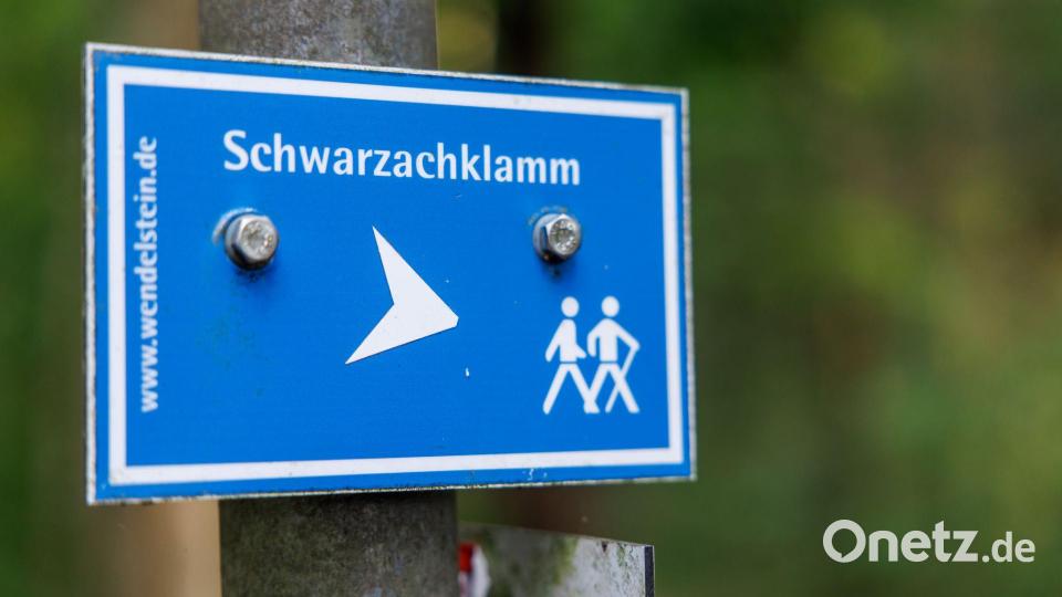 Durch die Schwarzachklamm führt ein Wanderweg, doch nicht alle Menschen bleiben auf ihm. Bild: Daniel Karmann/dpa