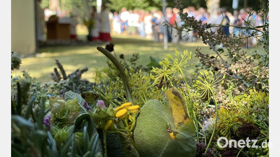 Viele Heilkräfte wachsen in Form von Kräutern und Blumen in der Natur. Sie gehören als Kräuterbüschel zum &quot;Brünnlfrauentag&quot; einfach dazu. Bild: aub
