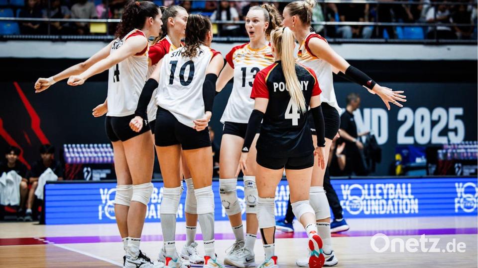 Der Auftakt gelang den deutschen Frauen. Bild: ---/Deutscher Volleyball-Verband /dpa
