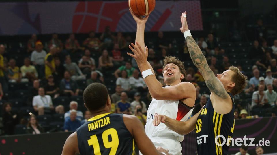 Franz Wagner attackierte regelmäßig den Korb. Bild: Matthias Stickel/dpa