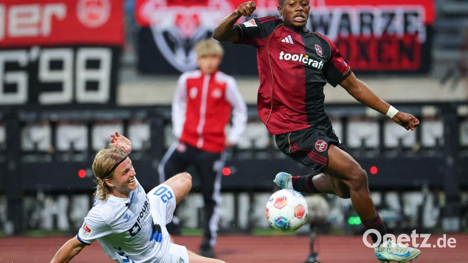 Gerade Neuzugang Mohamed Ali Zoma machte im Nürnberger Angriff auf sich aufmerksam. Bild: Daniel Karmann/dpa