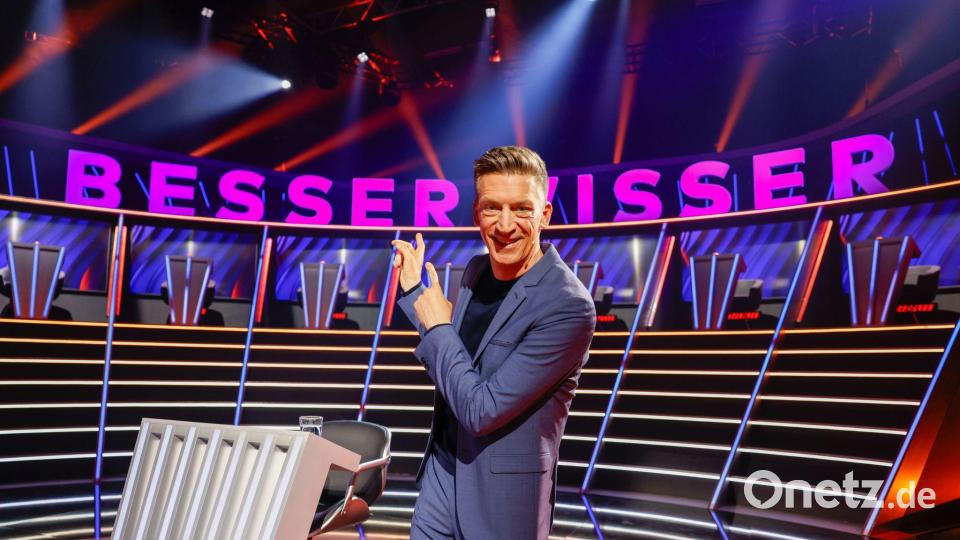 Der Quizmaster Steffen Hallaschka in seinem neuen Studio. (Archivfoto) Bild: Thomas Banneyer/dpa