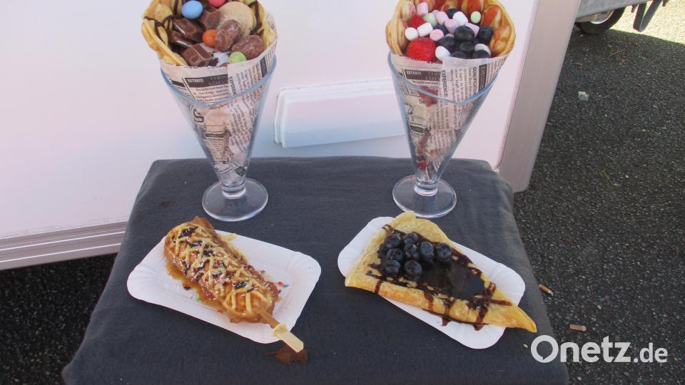 Da läuft einem das Wasser im Mund zusammen: Leckeres gab es am &quot;Bubble-Waffel-Truck&quot; zu Verkosten. Bild: bnr