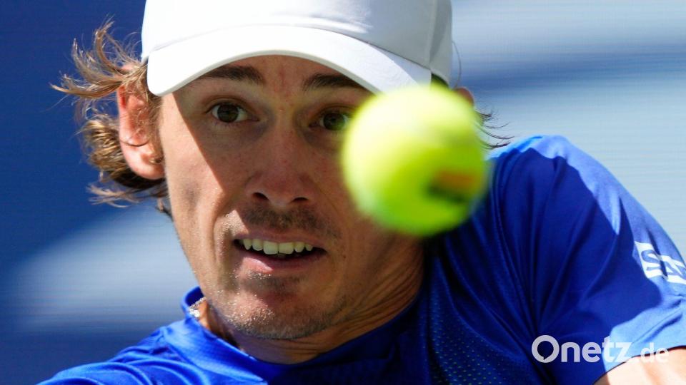Für ihn ist Schluss: Der Australier Alex de Minaur schied im Viertelfinale aus. Bild: Yuki Iwamura/AP/dpa