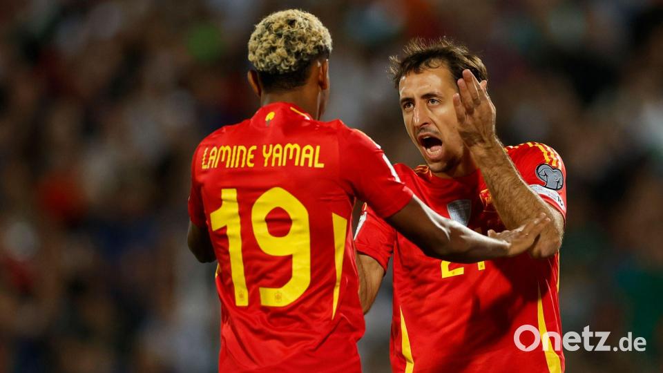 Spanien hatte zum Auftakt der WM-Qualifikation in Bulgarien keine Probleme. Bild: Tony Uzunov/AP/dpa