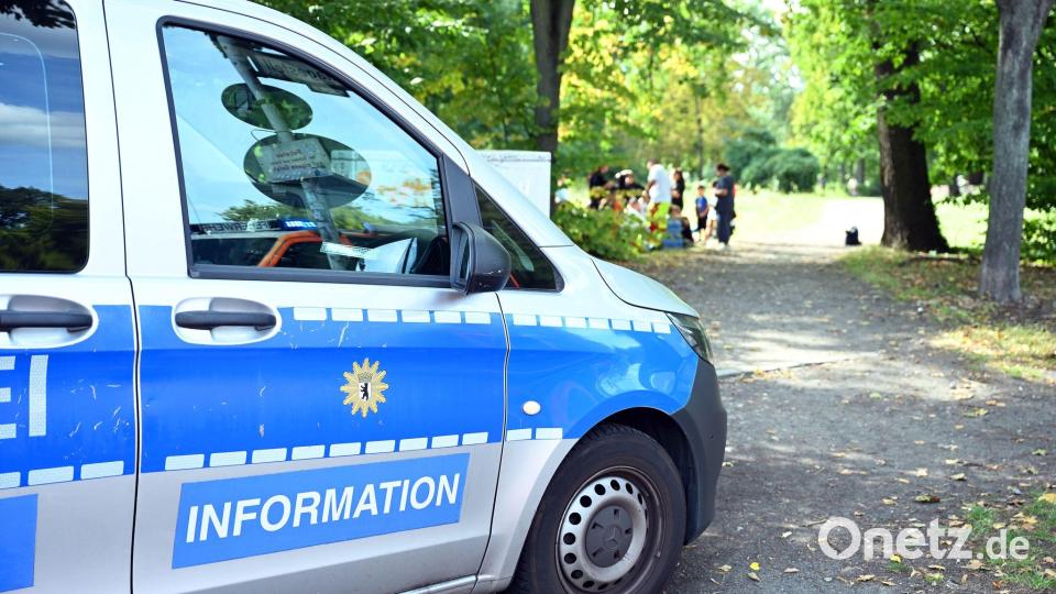 Ein Einsatzfahrzeug der Polizei steht an der Unfallstelle. Bild: Annette Riedl/dpa