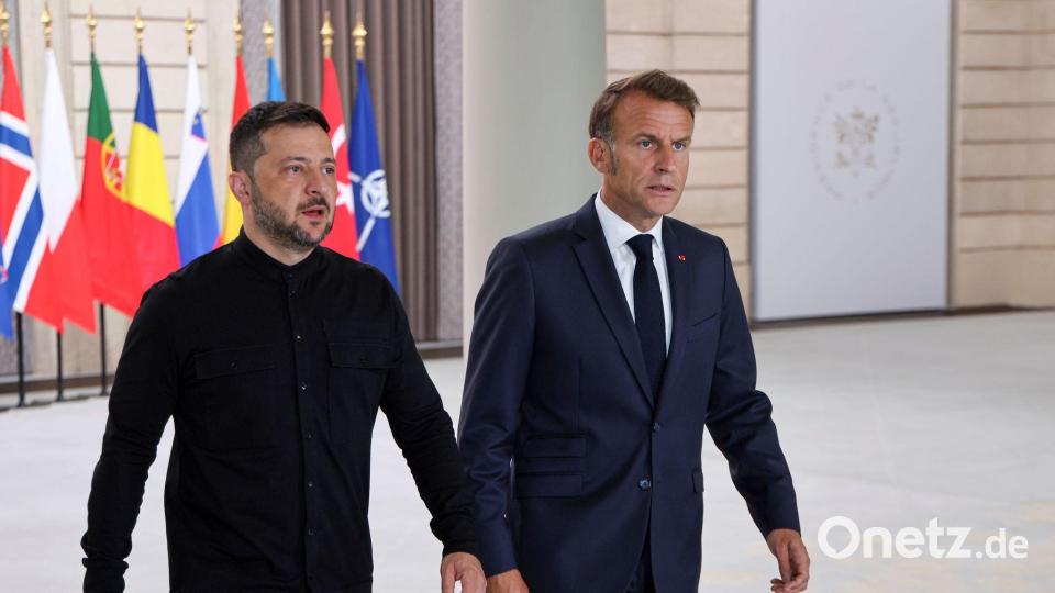 Macron treibt die Pläne für Sicherheitsgarantien für die Ukraine voran. Bild: Ludovic Marin/Pool AFP/AP/dpa