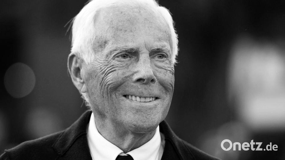 Der italienische Modedesigner Giorgio Armani ist im Alter von 91 Jahren gestorben. (Archivbild) Bild: Claudio Onorati/ANSA/dpa