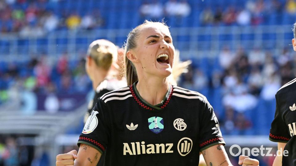 Nach dem EM-Titel mit England gewann Georgia Stanway beim Supercup direkt den nächsten Titel. (Archivbild) Bild: Uli Deck/dpa