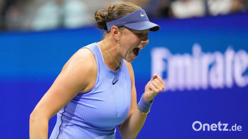 Amanda Anisimova hat nach der Klatsche vom Wimbledon-Finale wieder die Chance auf ihren ersten Grand-Slam-Titel. Bild: Kirsty Wigglesworth/AP/dpa