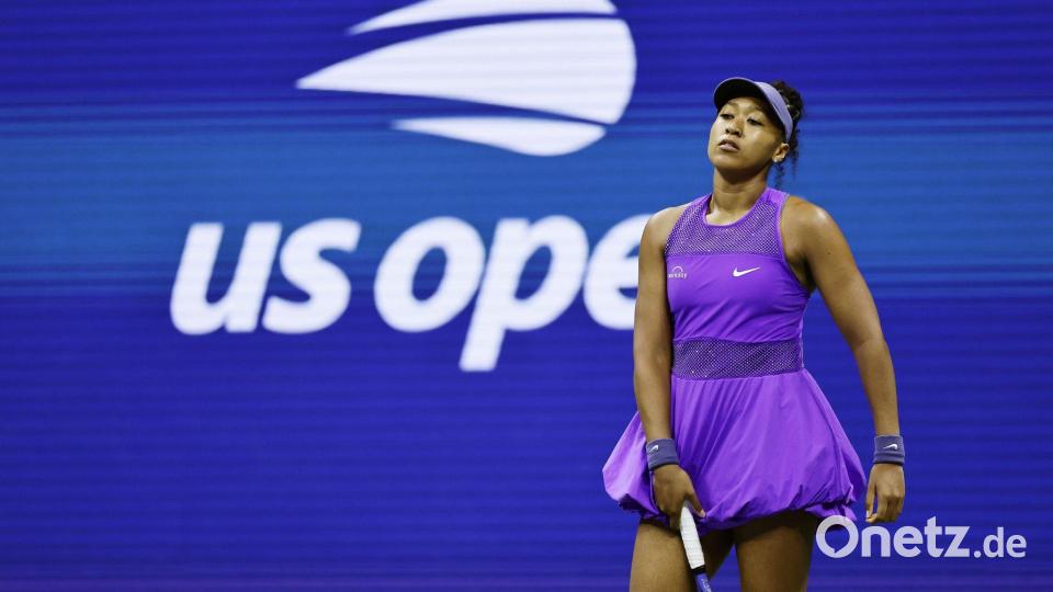 Die viermalige Grand-Slam-Siegerin Naomi Osaka kam nicht gegen Amanda Anisimova an. Bild: -/kyodo/dpa