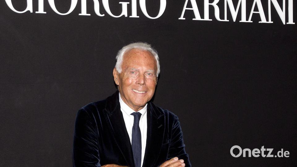 Giorgio Armani ist im Alter von 91 Jahren gestorben. (Archivbild) Bild: Claudio Peri/ANSA/dpa