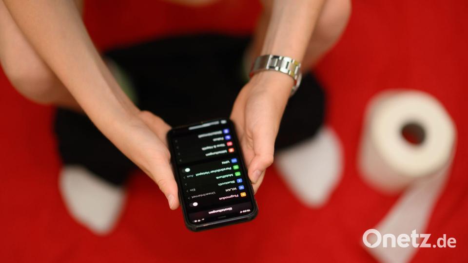 Jeder zehnte Befragte telefoniert gar auf dem Klo sitzend - und immerhin noch vier Prozent schauen, was sich in Dating-Apps so tut. (Archivbild) Bild: Robert Michael/dpa