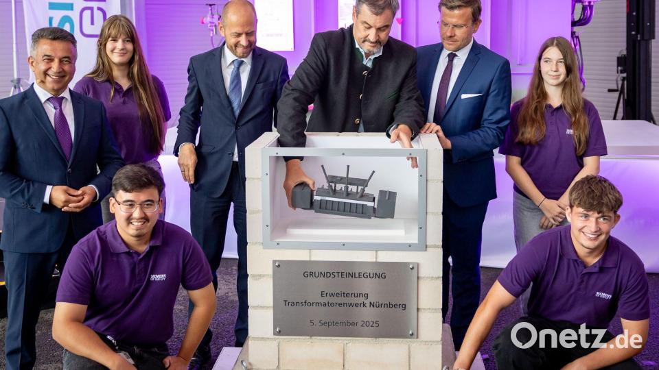 Siemens Energy gibt für die Erweiterung des Nürnberger Werks 220 Millionen Euro aus, der Freistaat fördert sie mit bis zu 20 Millionen Euro. Bild: Daniel Karmann/dpa
